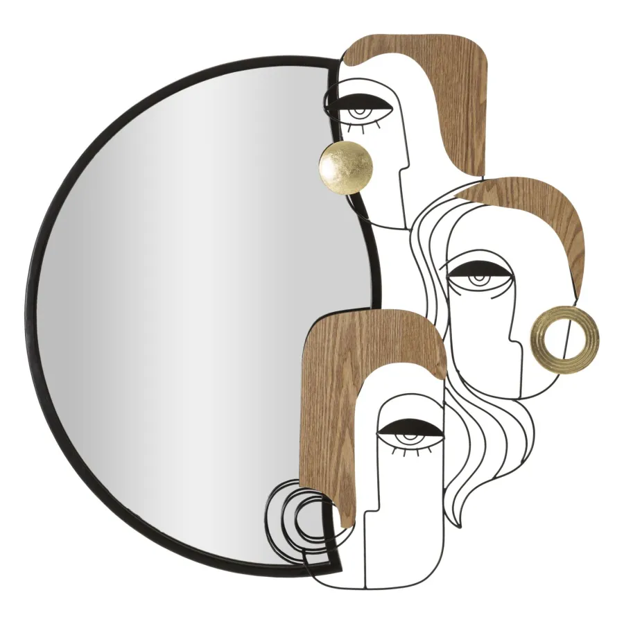 LUSTRO NA ŚCIANĘ PICASSY 83X5X80 cm (WYMIAR LUSTRA 48,5X72 cm)